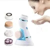 Cnaier 4 In 1 Electric Cleanser | Facial Cleansing Brush & Massager – Face Brush Set | Electric Rotating Face Scrubber For Deep Cleaning, Exfoliating, Blackhead Removing Ae-8286