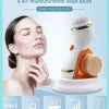 Cnaier 4 In 1 Electric Cleanser | Facial Cleansing Brush & Massager – Face Brush Set | Electric Rotating Face Scrubber For Deep Cleaning, Exfoliating, Blackhead Removing Ae-8286