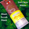 Urgent 3 In 1 Facial Whitening Face Scrub Wash Mask