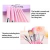 Pack Of 7 Hello Kitty Makeup Brush Set | Makeup Foundation Powder Eye Shadow Brushes Set (pink)