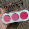 3 Color Makeup Blush Palette Mineral Powder Red Rouge Long Lasting Natural Cheek Blusher (random Color)
