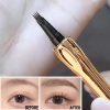 ( Tattoo Brow) 4 Points Tip Tattoo Pen | 4 Tip Tattoo Eyebrow Pen | Eyebrow Pencil Creates Natural Makeup Effect