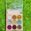 Glitter Butter Sparkle Eyeshadow Palette 9 In 1 Kit For Eye Makeup Shimmer Highlighter Metallic Eye Shadow, Rainbow Eyeshadow Pallets