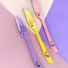 Flamingo S Razor Blades For Shaving Facial Body Hair Eyebrow – 3 Pieces (random Color)