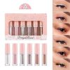 6 Pcs Dragon Ranee Shining Eyeshadow Set Glitter Gel Shiny Mettalic Eyeliner