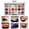 Miss Rose 18 Colors Sequins Glitter Powder High Gloss Pearly Eye Shadow Palette