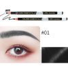 12 Pcs Waterproof Sweat-proof Eyebrow Pencil Non Smudge Long Lasting (random Color)