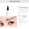 1 Piece 4 Tip Eyebrow Pen | Waterproof Tattoo Tint Fine Sketch Liquid Eyebrow Pencil | Creates Natural Makeup Effect