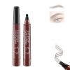 Natural Long Lasting Eyebrow Pen Waterproof Fork Tip Eyebrow Tattoo Pencil Women Eye Cosmetic Beauty Makeup | Eyebrow Marker Pen