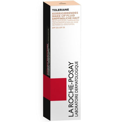 La Roche-posay Toleriane Corrective Liquid Foundation Spf 25 – High-coverage, Lightweight Makeup For Sensitive Skin – 30ml – Shade: Ivory