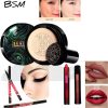3 In 1 Makeup Deal Sunisa Foundation Base 20g Waterproof Mushroom Head Air Cushion Bb Cream Nude Liquid Foundations +yanqina 36h Liner + 5 In 1 Lipstick Pen