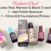 5 In 1 Makeup Beauty Deal Nail Polish, Nail Polish Remover, Foundation, Primer