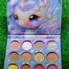 12 Color Rainbow Eyeshadow Pallette , Matte And Shimmery Eye Palette Eye Makeup For All Girls