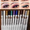 Pack Of 12 Flormar Glitter Multipurpose Pencils Glitter Eyeliner Pencils – Metallic Colors Eyeliners Eyeshadow Pencil Set, Natural Long Lasting (random Color)