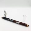 2 In 1 Blk/opl Eye Pencil With Sharpener, Makeup Smooth Cosmetic Beauty Eyebrow Tool