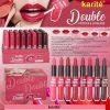 2 In1 Double-headed Moisturizing Waterproof Lipstick Pen Semi-matte Moisturizing Lipgloss