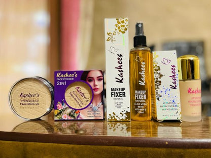 3 In 1 Kashee’s Deal, Foundation, Compact Powder, & Fixer (random Shades)