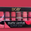Pack Of 6 Bob Super Stay Matte Lipstick Set | Best Quality Matte Lipsticks For Women (random Shades)