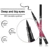 (pack Of 06) Yanqina 36h Precision Liquid Waterproof Eyeliner Pencil | Eye Liner (black)